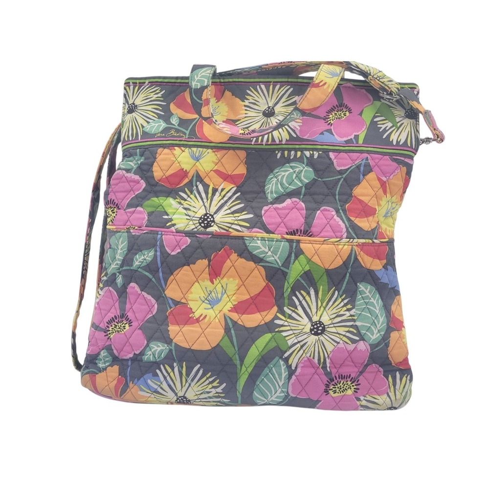 Vera Bradley Jazzy Blooms Floral Multicolor Large Tote Shoulder Bag Purse